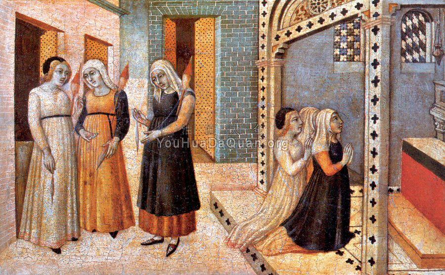 Scenes from the Legend of Saint Peter the Martyr: - 萨诺·迪·彼得罗